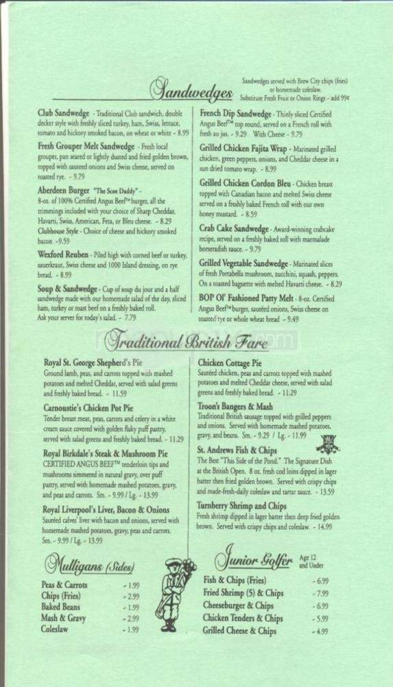 Daily Fare - Hilton Head Island, SC menu_pic