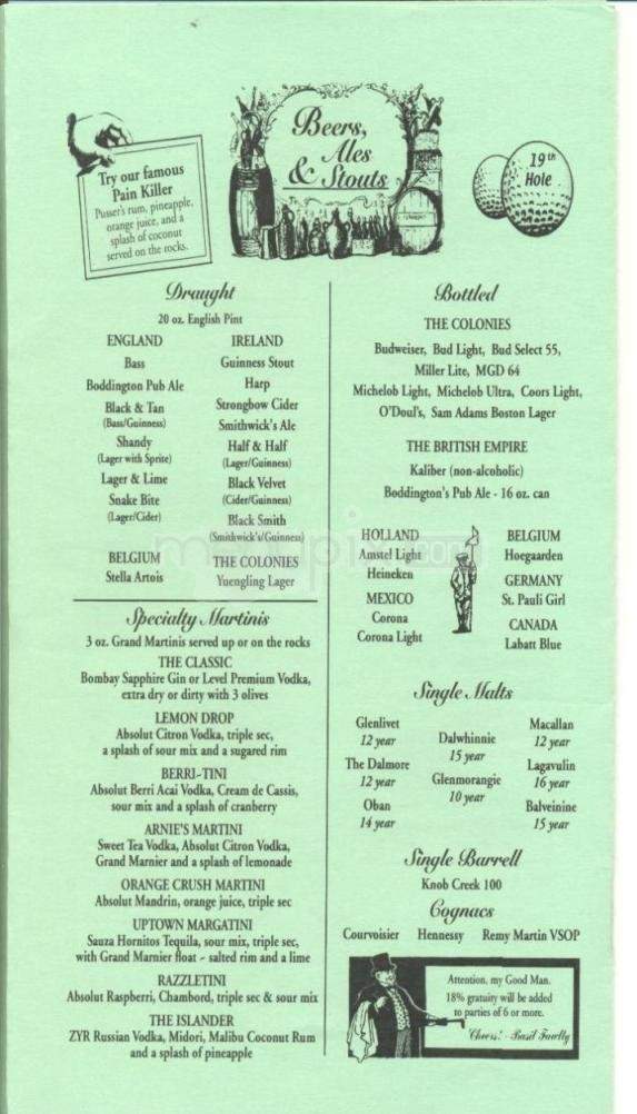 Daily Fare - Hilton Head Island, SC menu_pic