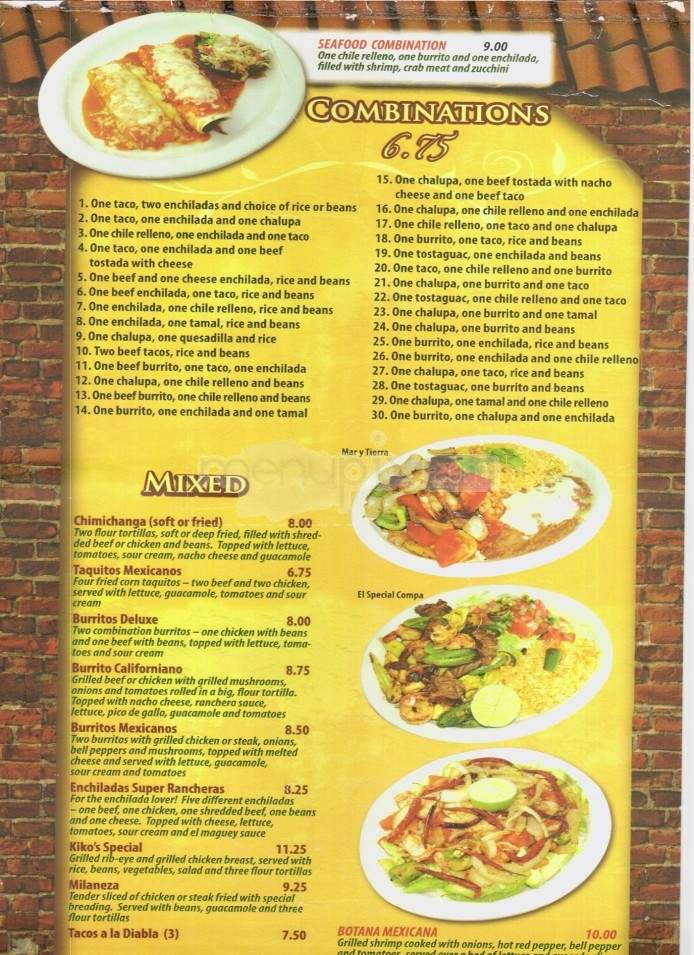 La Hacienda - Hilton Head Island, SC menu_pic