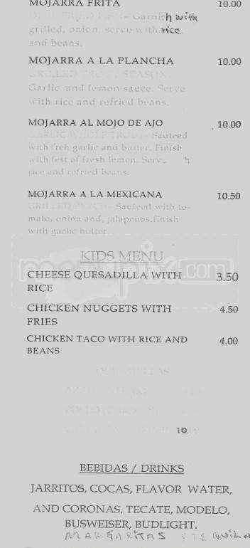 Cabritos Mexican Restaurant - Hilton Head Island, SC menu_pic