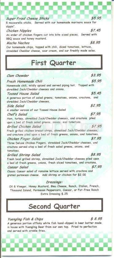 Callahan's Sports Bar & Grill - Hilton Head Island, SC menu_pic