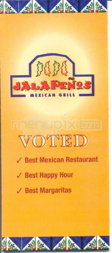 Jalapenos Mexican Grill - Hilton Head Island, SC menu_pic