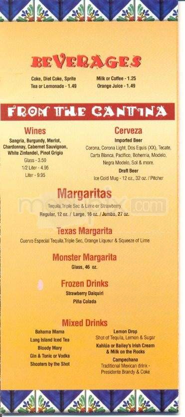 Jalapenos Mexican Grill - Hilton Head Island, SC menu_pic