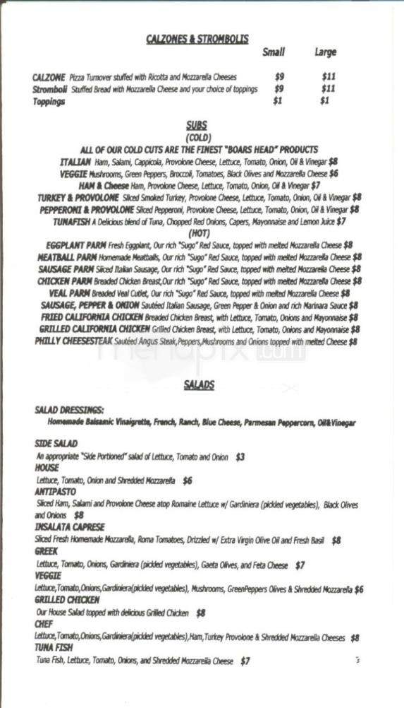 Nycp - Hilton Head Island, SC menu_pic