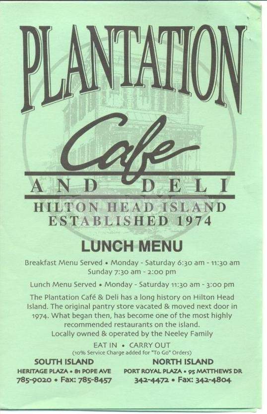 /4006432/Plantation-Cafe-and-Deli-Hilton-Head-Island-SC - Hilton Head Island, SC