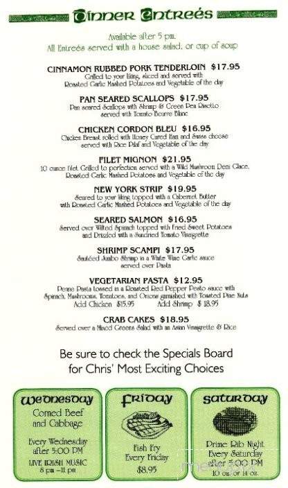 Horigan's Tavern - Elmira, NY menu_pic