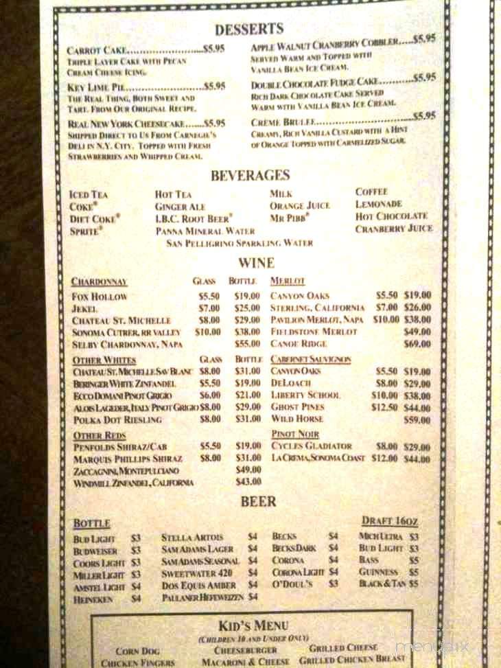 Houndstooth Grill & Tavern - Braselton, GA menu_pic