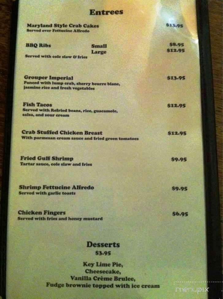 Hognose Snapper - Panama City Beach, FL menu_pic