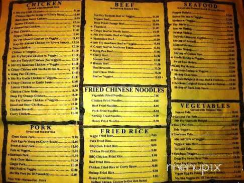 Honey Teriyaki Express - Missoula, MT menu_pic