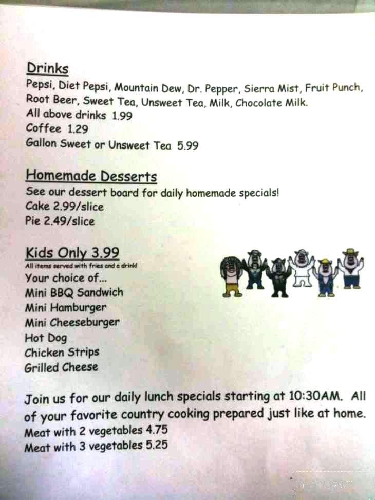Hickory Pit - Savannah, TN menu_pic