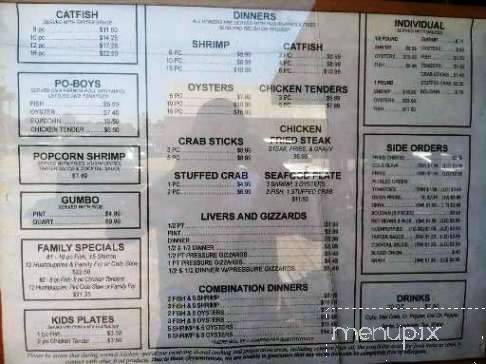 Hushpuppy Seafood Restaurant - Vidor, TX menu_pic