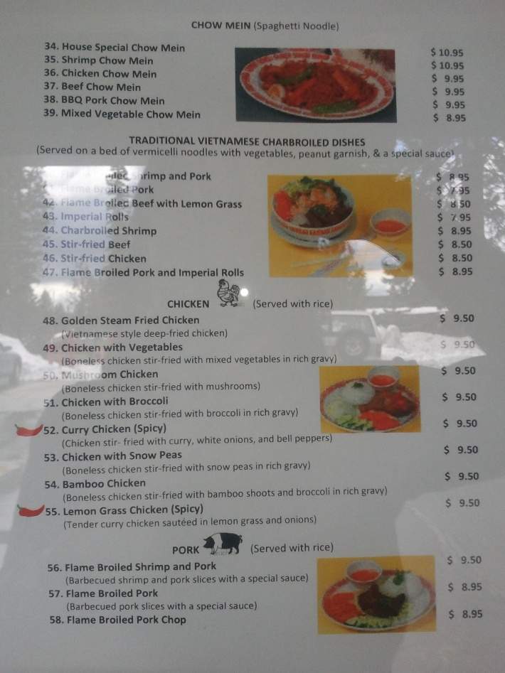 Indu's - Incline Village, NV menu_pic