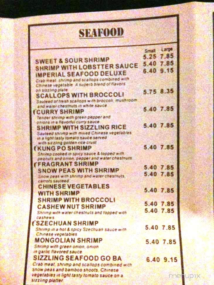 Imperial Of China Restaurant - Decatur, GA menu_pic