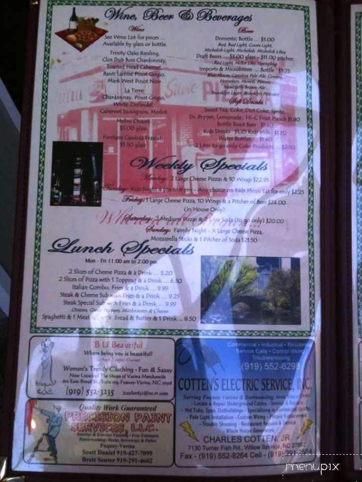 J & S Pizza - Fuquay Varina, NC menu_pic