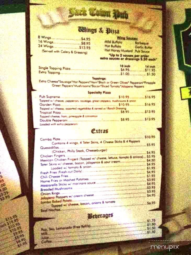 Jacktown Pub - Jacksontown, OH menu_pic