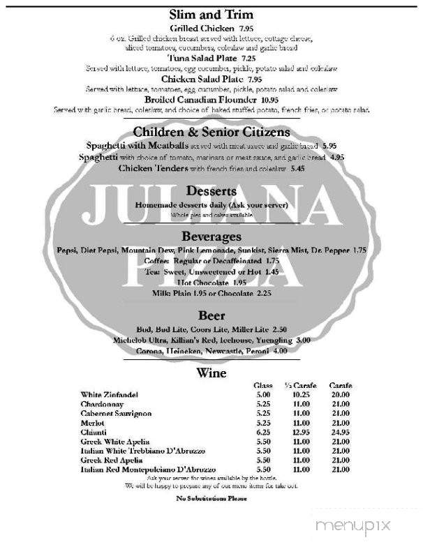 /3303512/Juliana-Pizza-Family-Restaurant-Charlotte-NC - Charlotte, NC