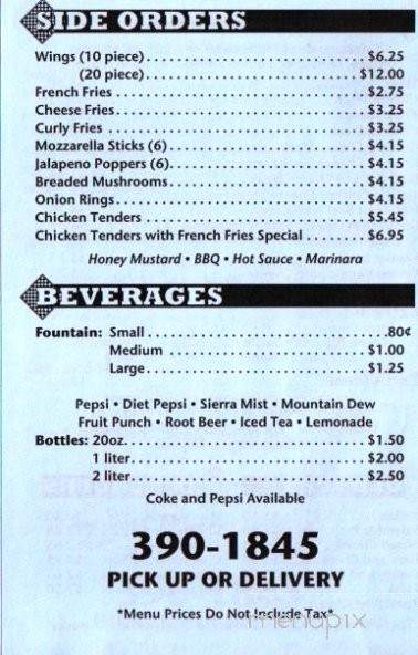 Kirk's Pizzeria - Marmora, NJ menu_pic