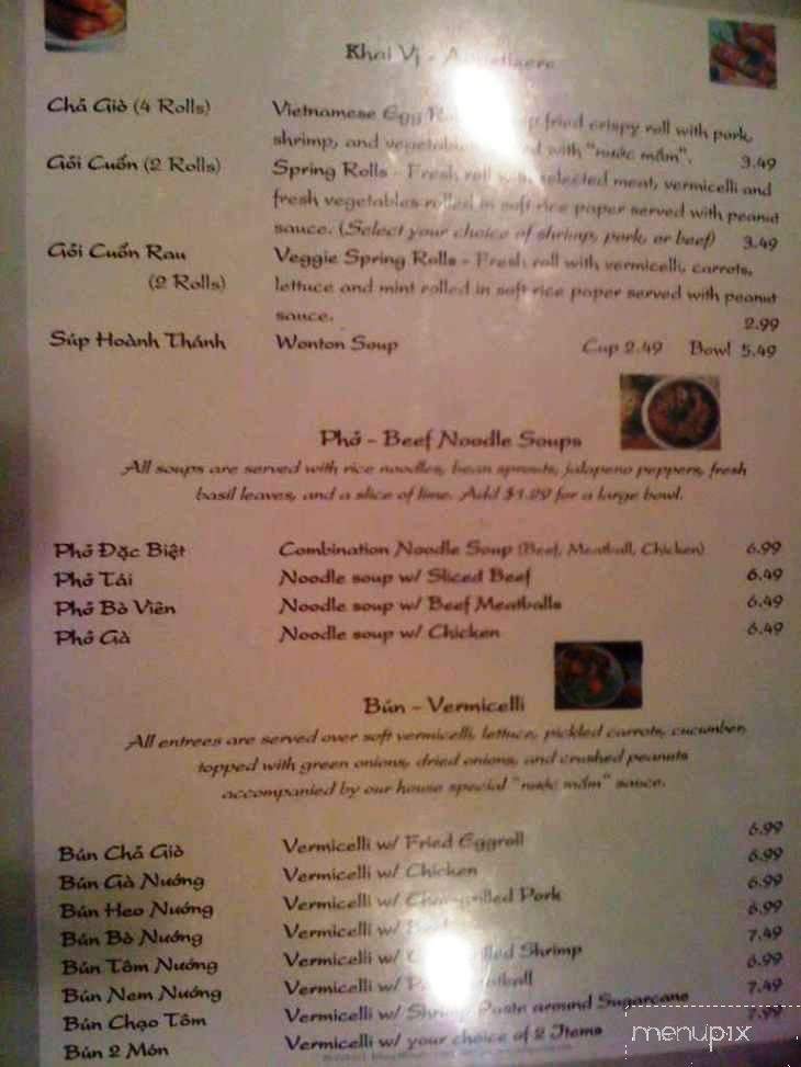 Kim Anh's Noodle House - New Orleans, LA menu_pic