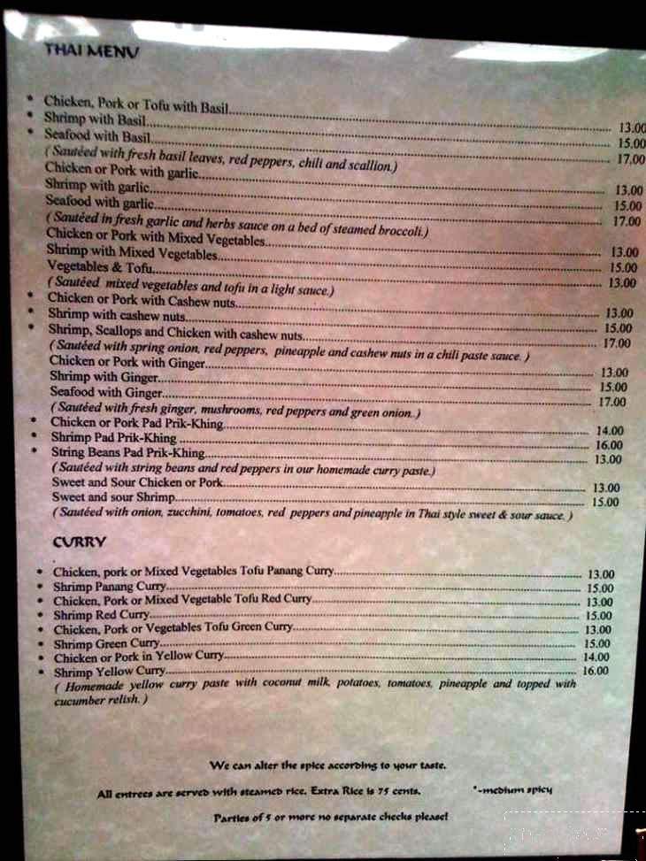 Kazu Thai & Japanese Cuisine - Shepherdstown, WV menu_pic