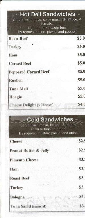 Middlebrook Market & Deli - Knoxville, TN menu_pic