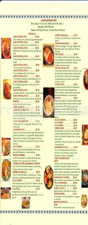 El Catador - Knoxville, TN menu_pic