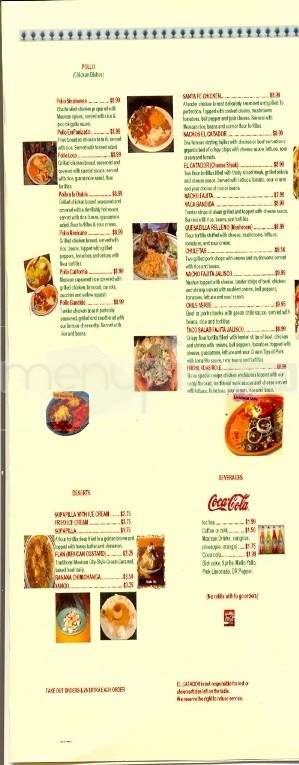 El Catador - Knoxville, TN menu_pic