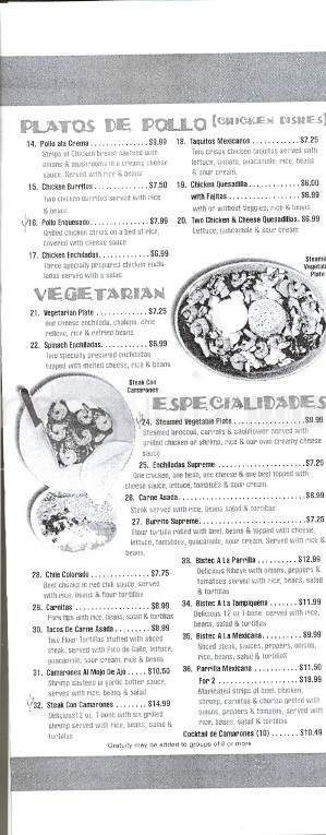 Cinco Amigos - Lenoir City, TN menu_pic