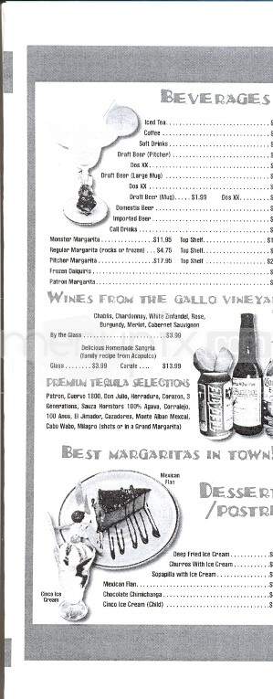 Cinco Amigos - Lenoir City, TN menu_pic