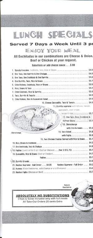 Cinco Amigos - Lenoir City, TN menu_pic