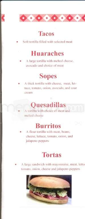 La Lupita 3 - Loudon, TN menu_pic