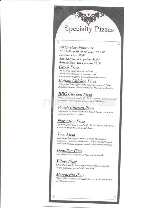 Oskie's Sports Bar and Grill - Knoxville, TN menu_pic