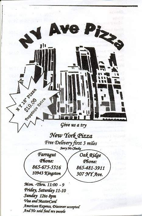 /393164/New-York-Ave-Pizza-Knoxville-TN - Knoxville, TN