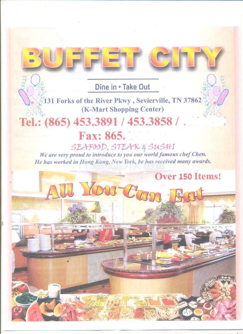 Buffet City - Sevierville, TN menu_pic
