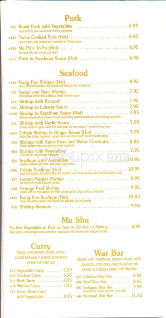 China Town Restaurant - Sevierville, TN menu_pic