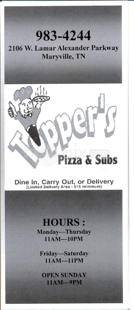 /4206292/Toppers-Pizza-and-Subs-Maryville-TN - Maryville, TN