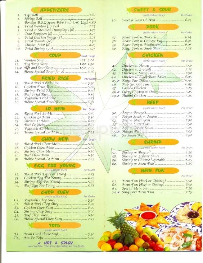 Super China Buffet - Oak Ridge, TN menu_pic
