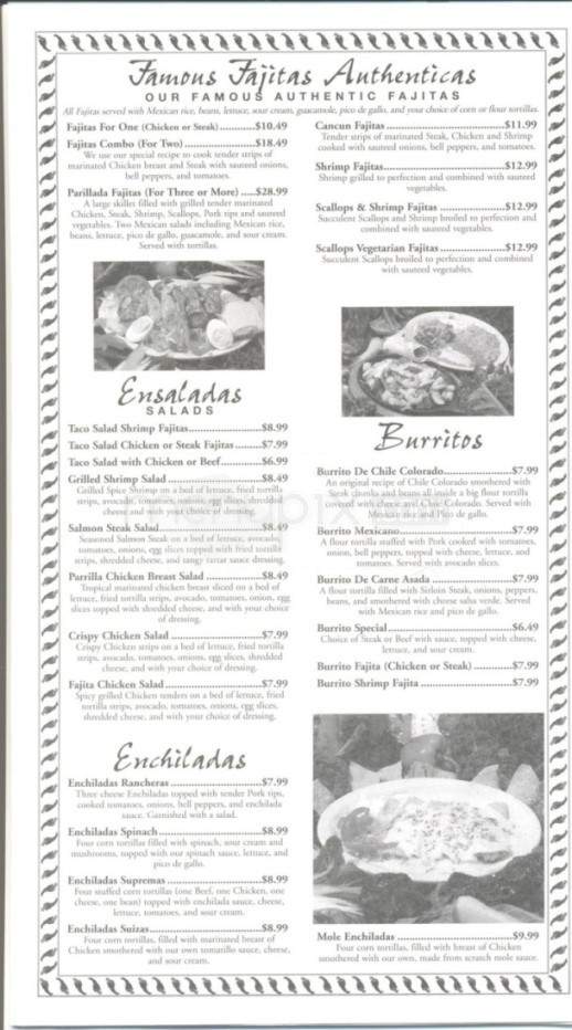 Cancun Mexican Restaurant & Cantina - Knoxville, TN menu_pic