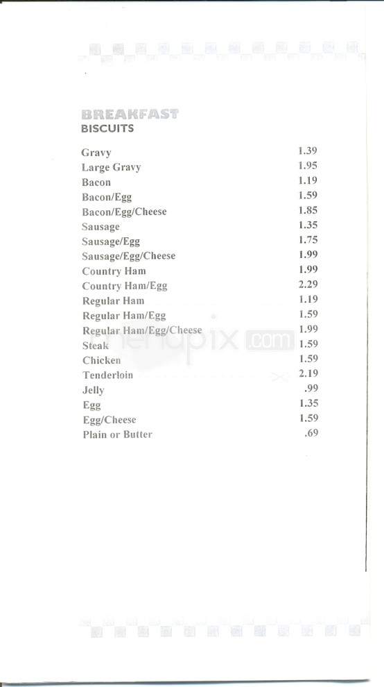Cardin's Drive-In - Knoxville, TN menu_pic