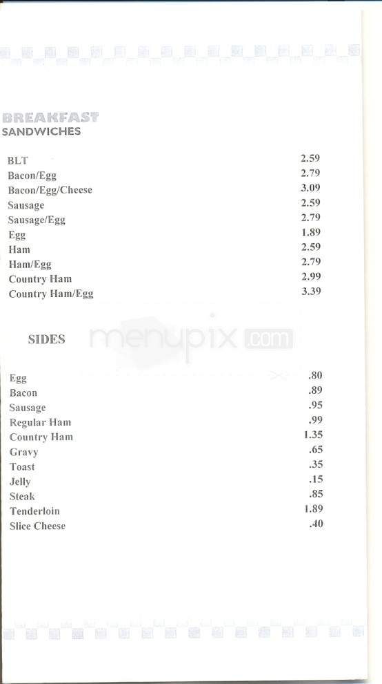 Cardin's Drive-In - Knoxville, TN menu_pic