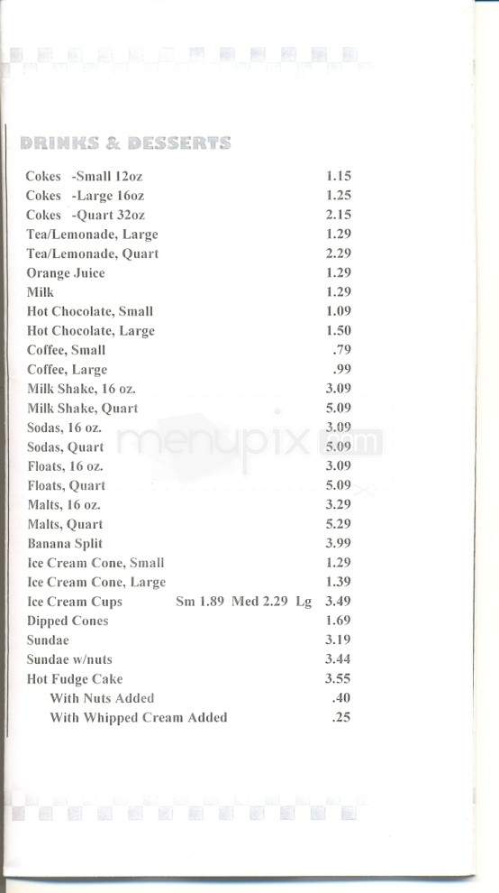 Cardin's Drive-In - Knoxville, TN menu_pic