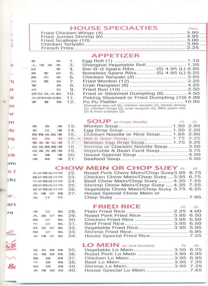 China Jiang - Knoxville, TN menu_pic