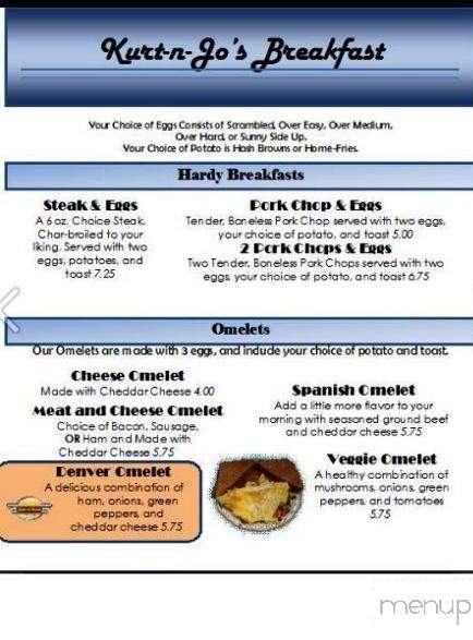 Kurt-n-Jo's Eats and Treats - Marathon, WI menu_pic