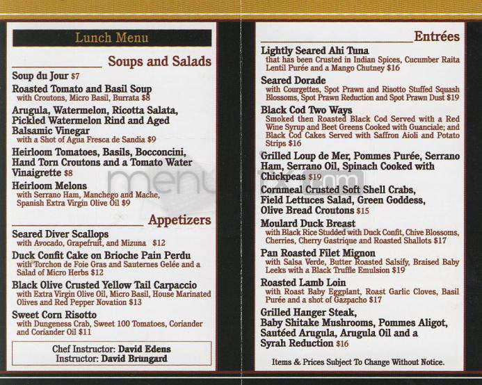 Restaurant Five Sixty One - Pasadena, CA menu_pic