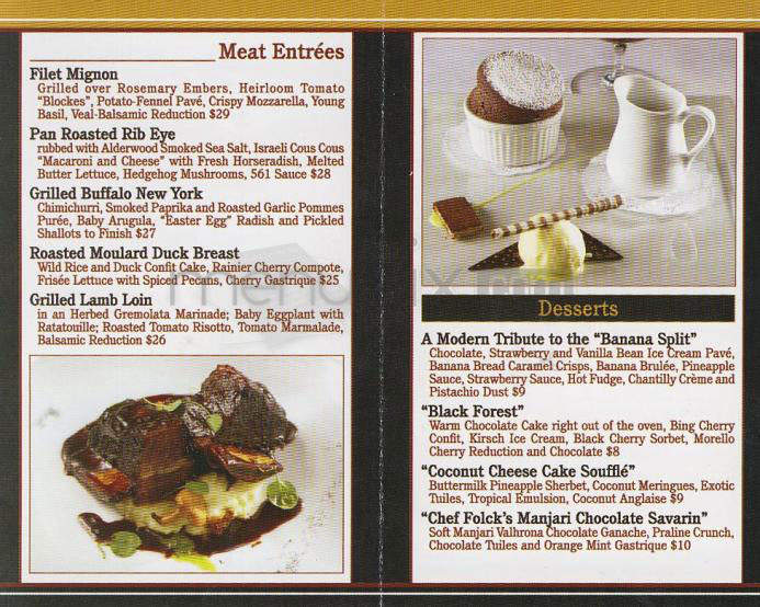 Restaurant Five Sixty One - Pasadena, CA menu_pic