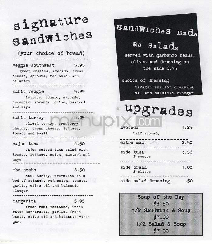 Abbott's Habit - West Hollywood, CA menu_pic