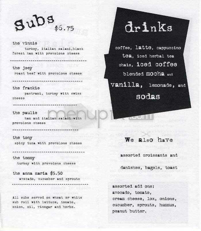 Abbott's Habit - West Hollywood, CA menu_pic