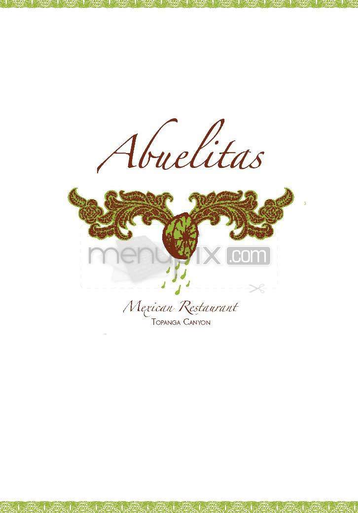 Abuelita's - Topanga, CA menu_pic