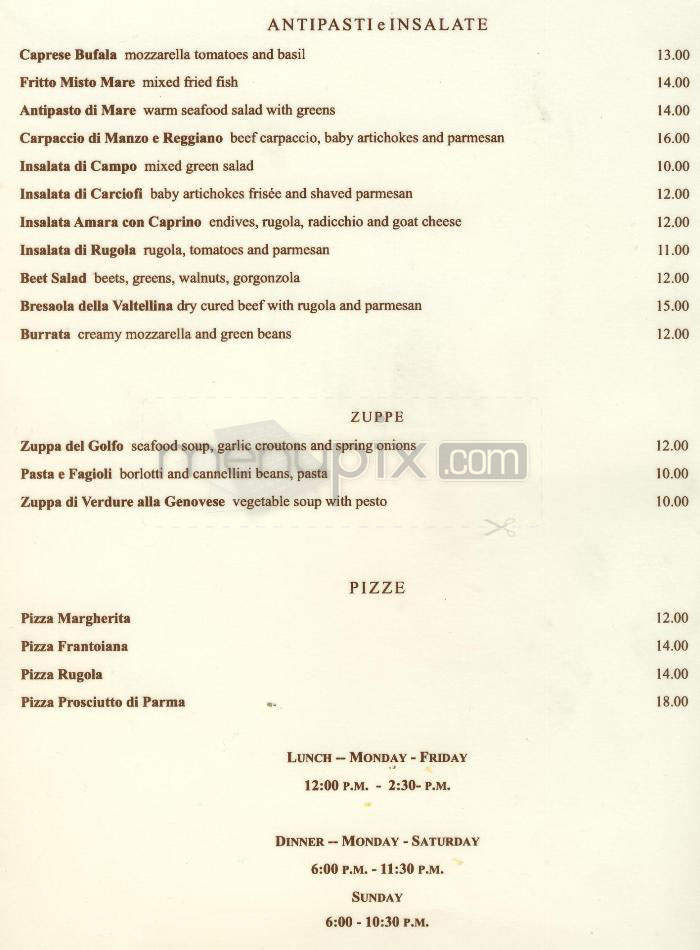Ago - West Hollywood, CA menu_pic