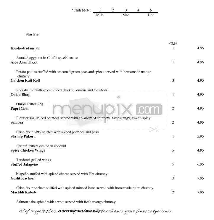 Akbar - Marina Del Rey, CA menu_pic