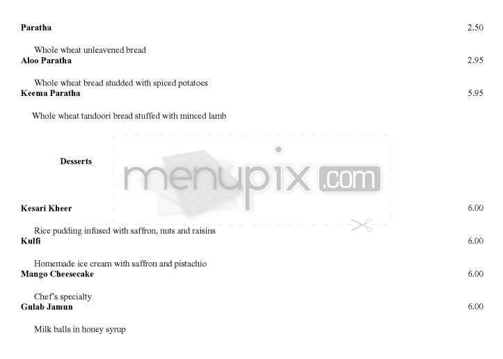 Akbar - Marina Del Rey, CA menu_pic